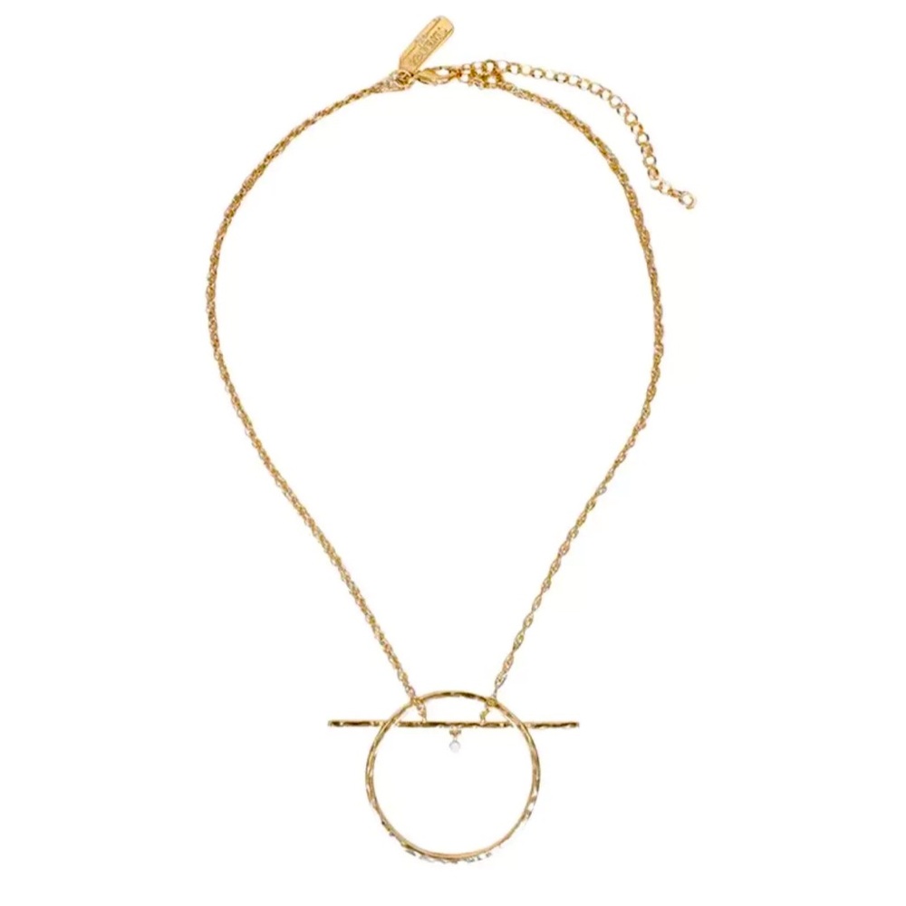 The 2Bandits “JUDITH” Necklace- NEW!! From A FabFitFun Box! Gold Plated.